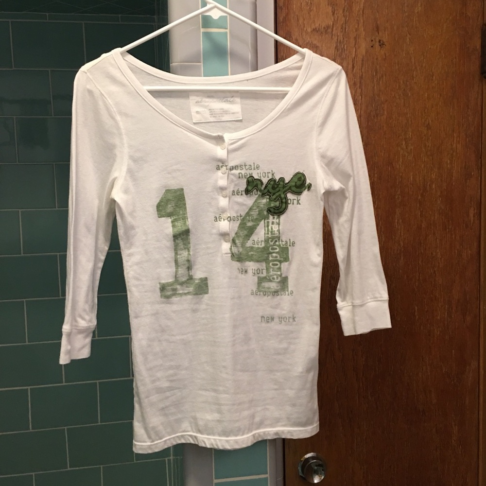 Aeropostale Graphic 3-Quarter Sleeve Tee